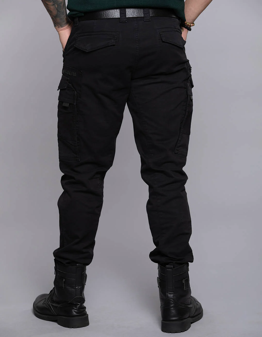 Black Regular Fit Cargo Pant - Image 8