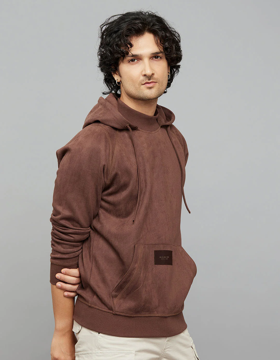 Brown Full Sleeves Hoodie - Image 4