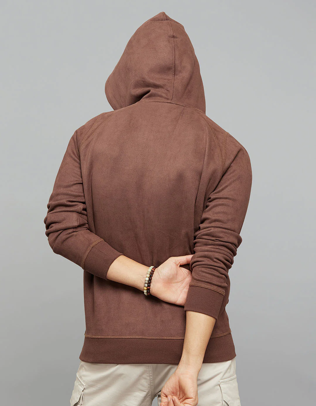 Brown Full Sleeves Hoodie - Image 6