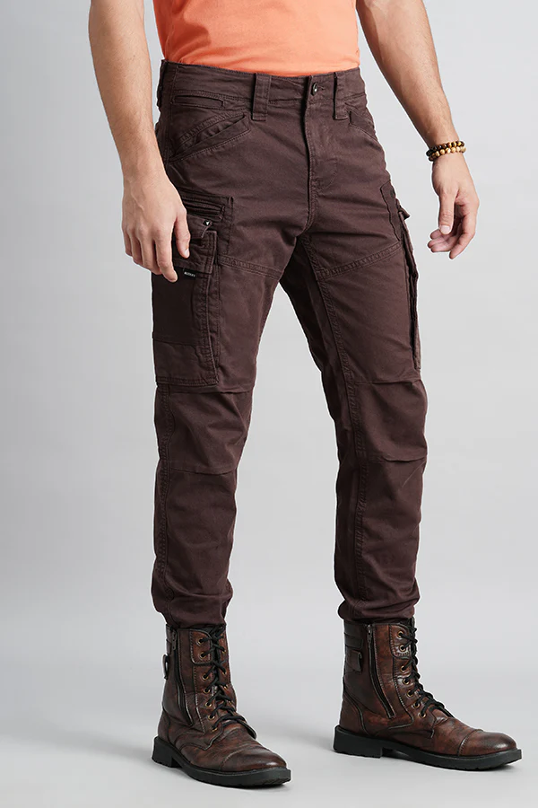 Brown Regular Fit Cargo Pant - Image 3