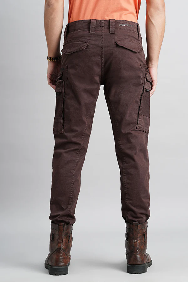 Brown Regular Fit Cargo Pant - Image 4