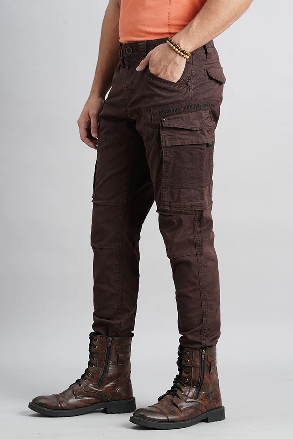 Brown Regular Fit Cargo Pant - Image 5