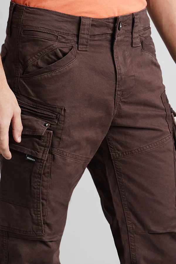 Brown Regular Fit Cargo Pant - Image 6