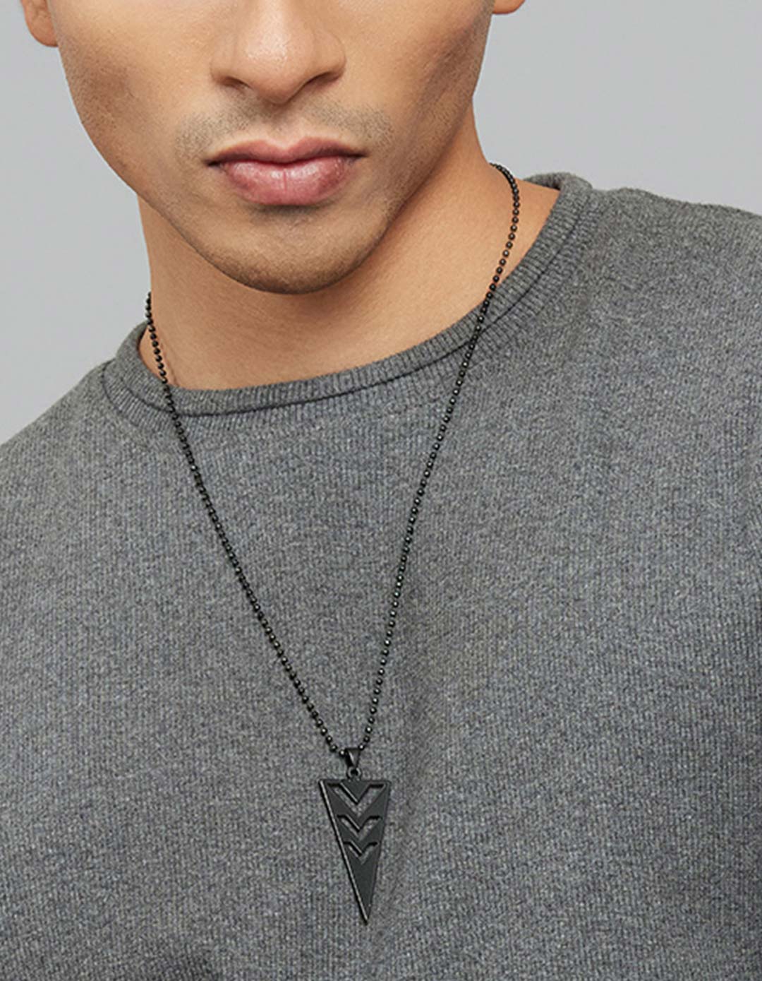 Dark Grey Round Neck Full Sleeves Sweatshirt - Image 6