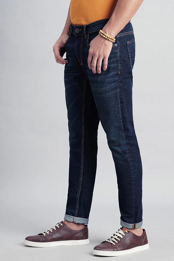 Dk Blue 5 Pocket Low-Rise Ankle Length Jeans - Image 5