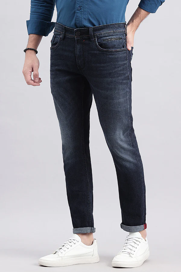 Dk Blue 5 Pocket Low-Rise Ankle Length Jeans - Image 5