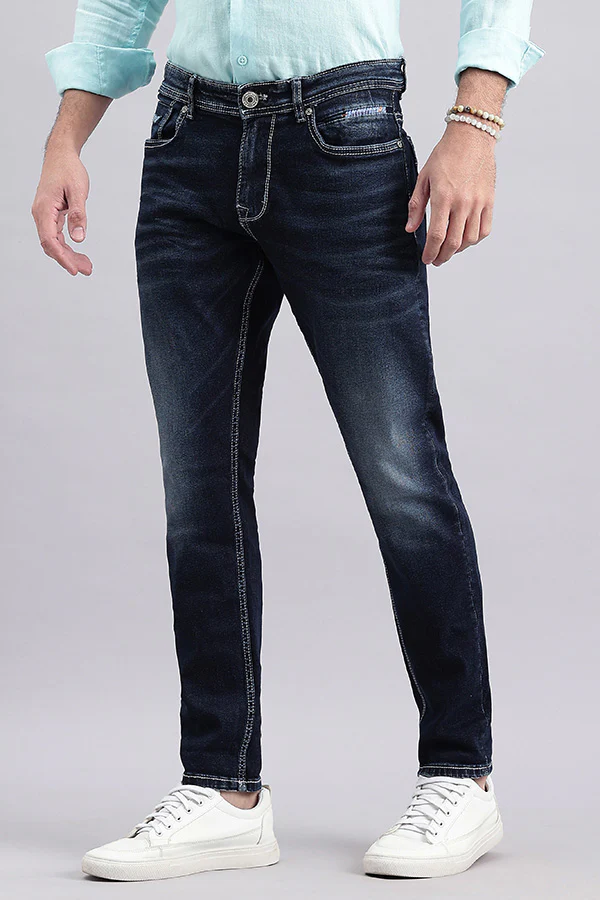 Dk Blue 5 Pocket Low-Rise Ankle Length Jeans - Image 5