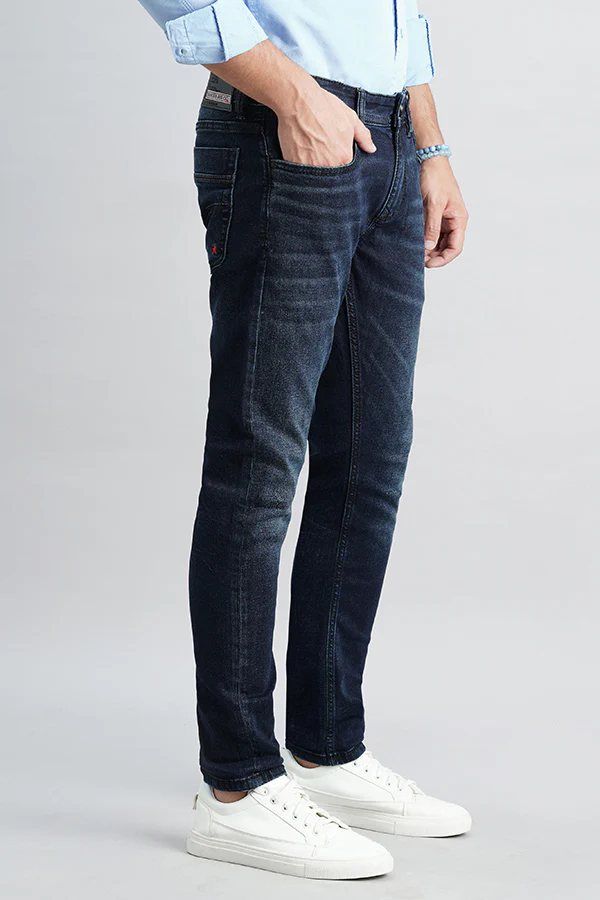 Dk Blue 5 Pocket Low-Rise Ankle Length Jeans - Image 3