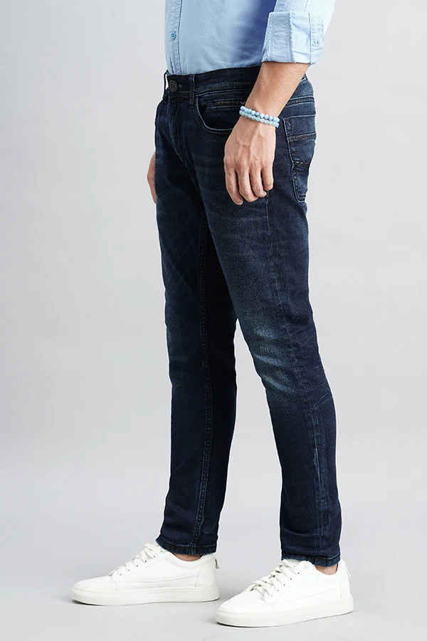 Dk Blue 5 Pocket Low-Rise Ankle Length Jeans - Image 5