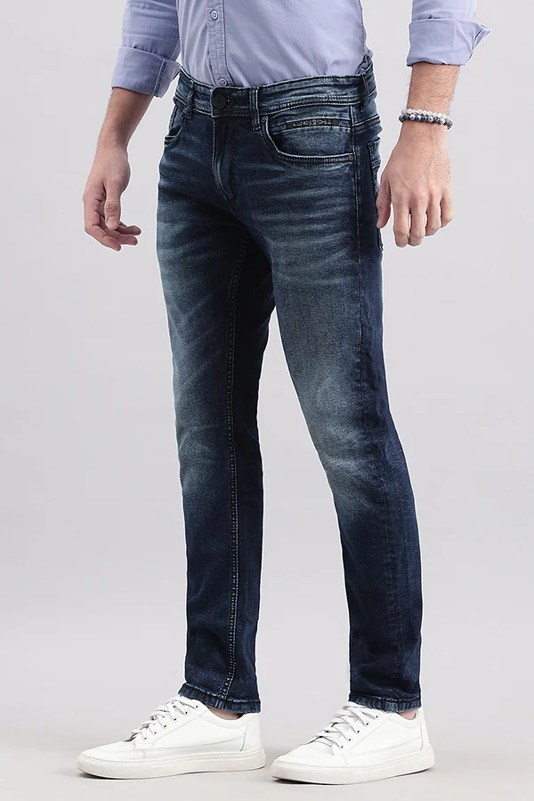 Dk Blue 5 Pocket Low-Rise Ankle Length Jeans - Image 5