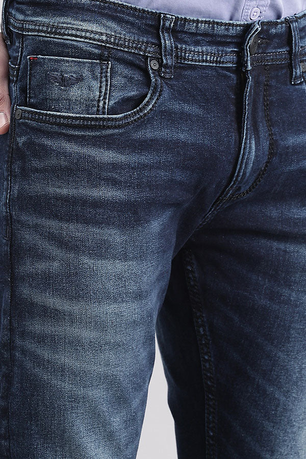 Dk Blue 5 Pocket Low-Rise Ankle Length Jeans - Image 6