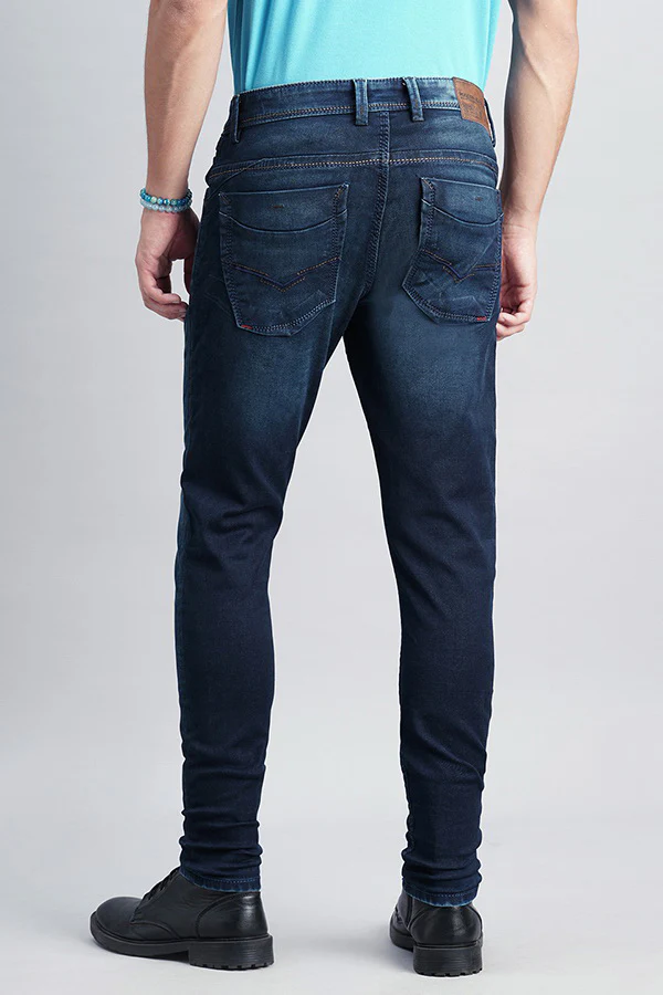 Dk Blue 5 Pocket Low-Rise Ankle Length Jeans - Image 4