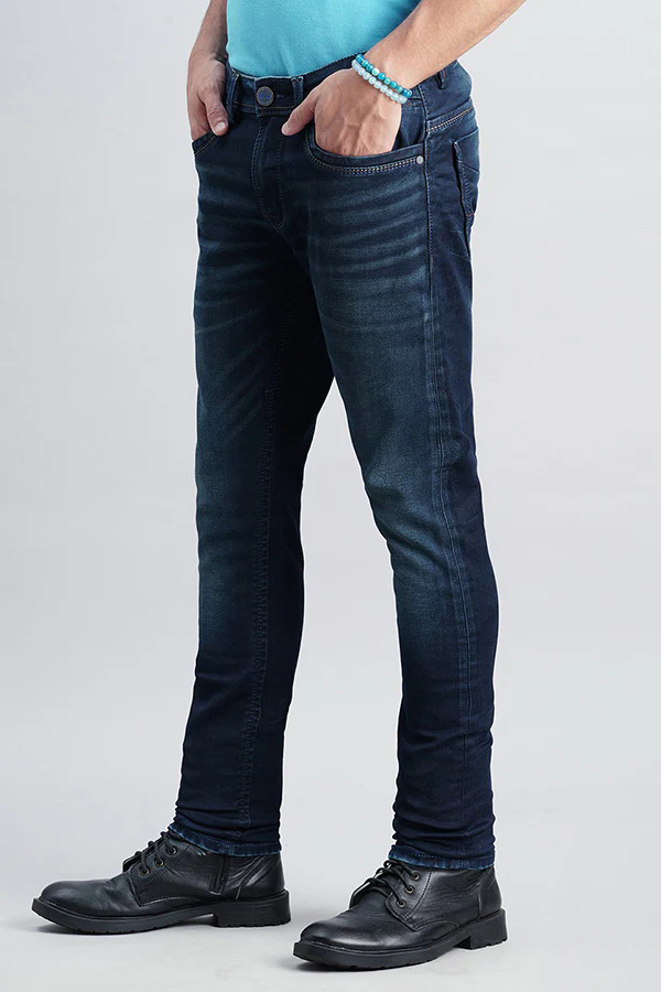 Dk Blue 5 Pocket Low-Rise Ankle Length Jeans - Image 5