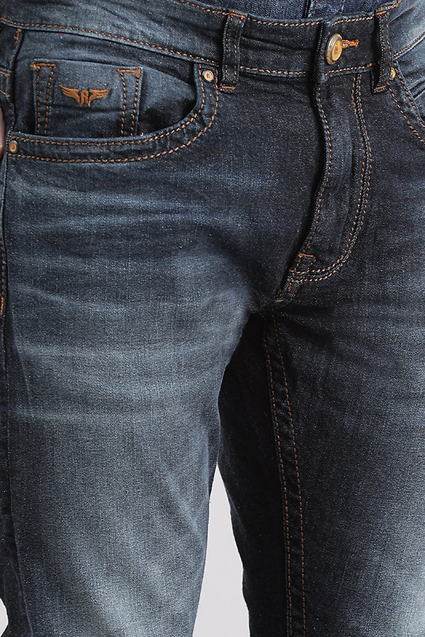 Dk Blue 5 Pocket Low-Rise Ankle Length Jeans - Image 6