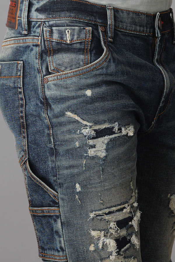 Dk Blue Denim Short - Image 5