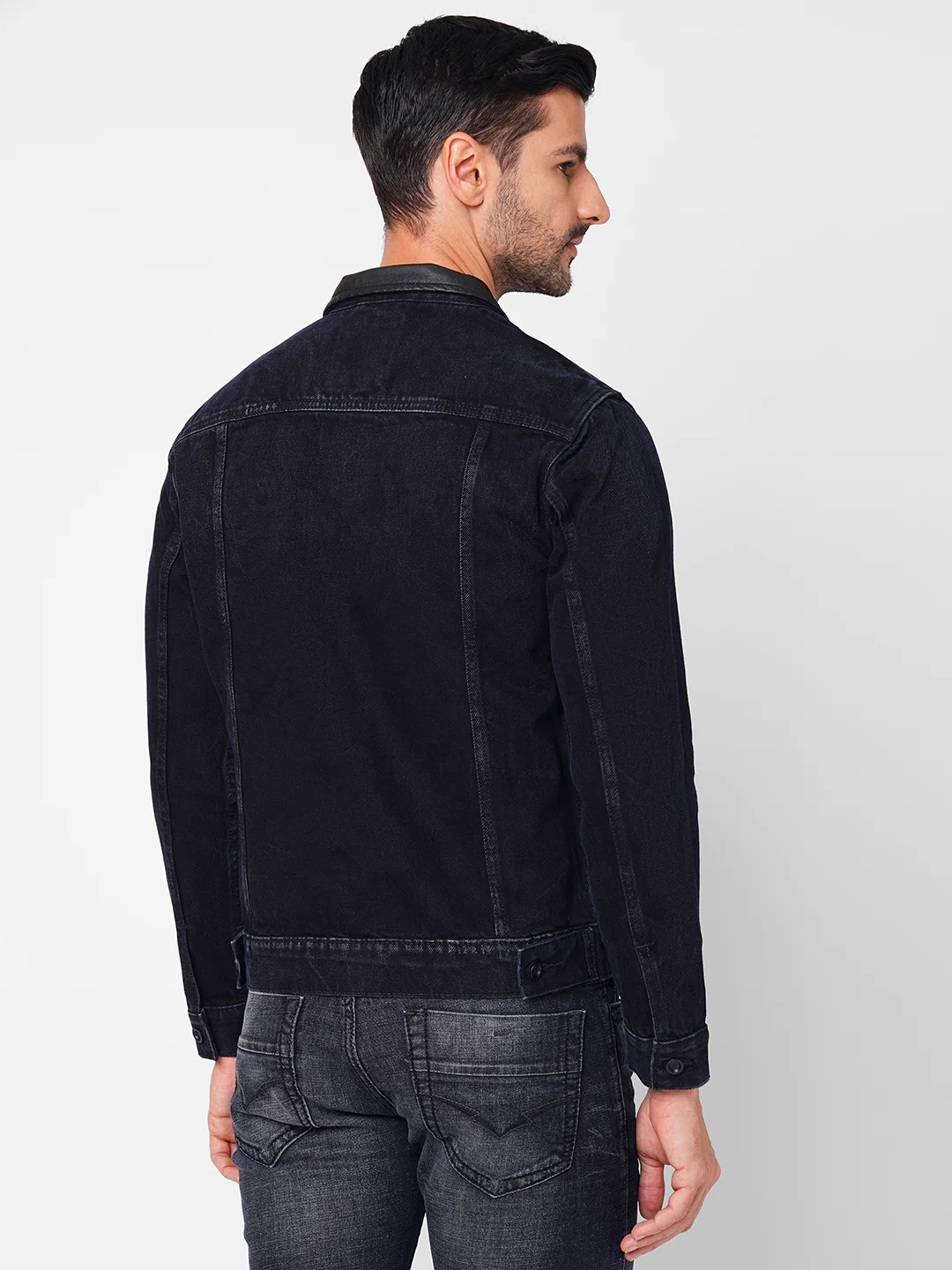 Dk Blue Full Sleeve Denim Jacket - Image 4