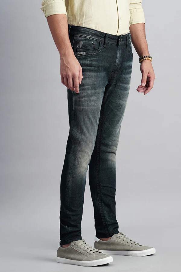 Dk Green 5 Pocket Low-Rise Ankle Length Jeans - Image 3
