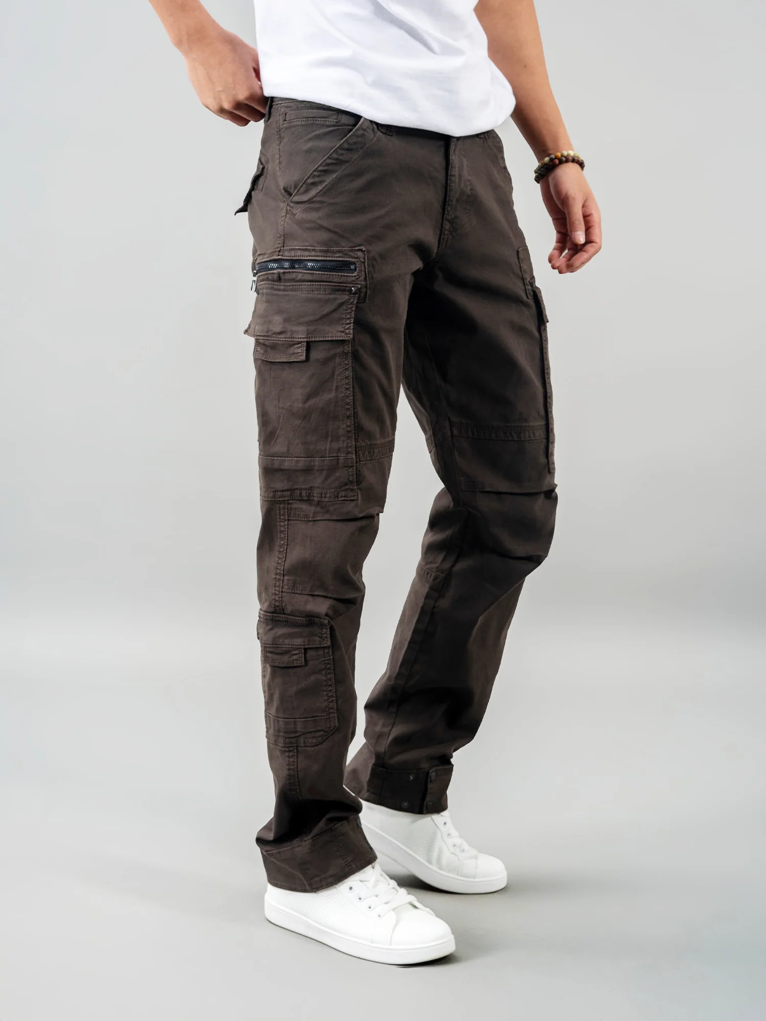 Dk M Green Slim Fit Cargo Pant - Image 4