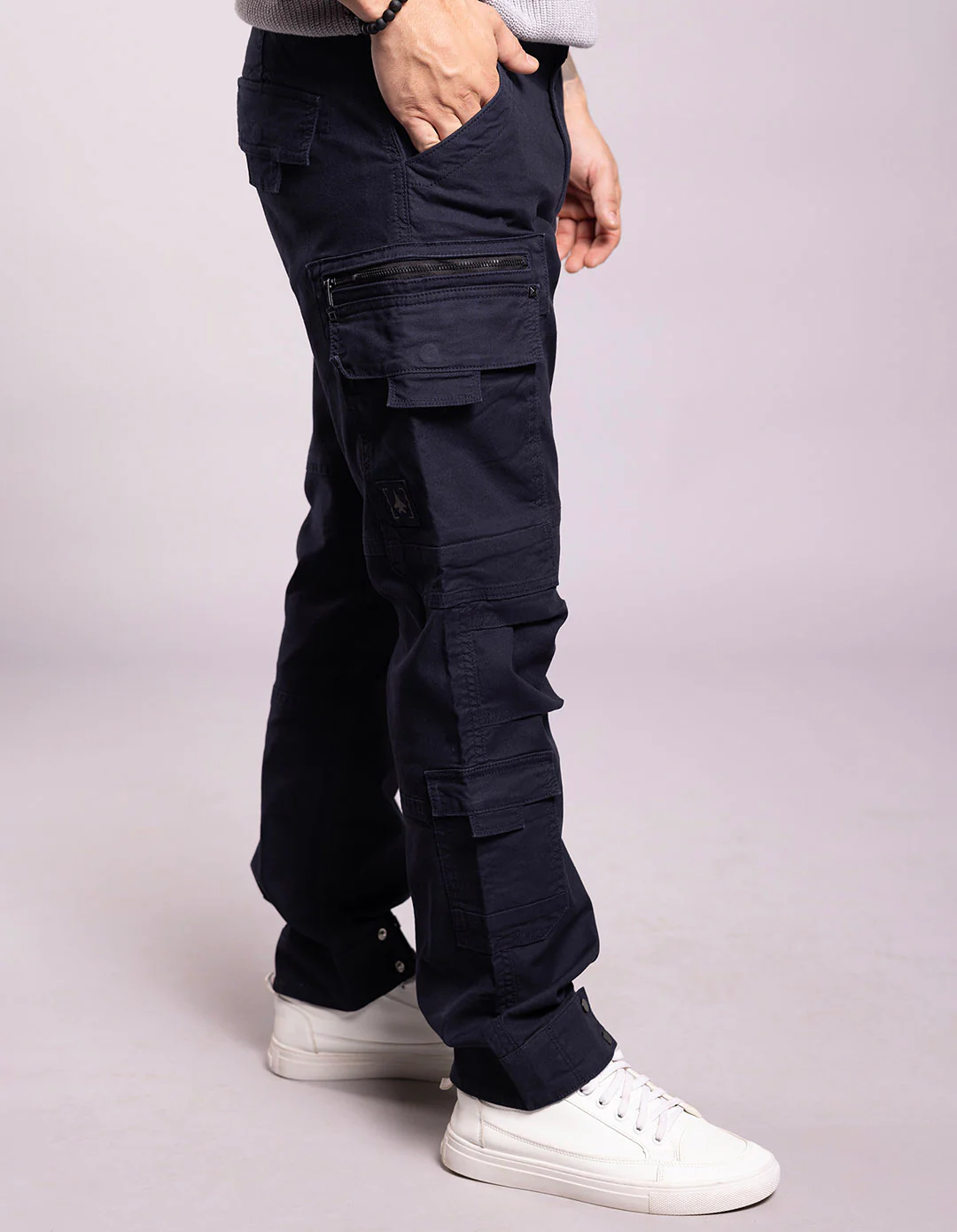 Dk Navy Slim Fit Cargo Pant - Image 5