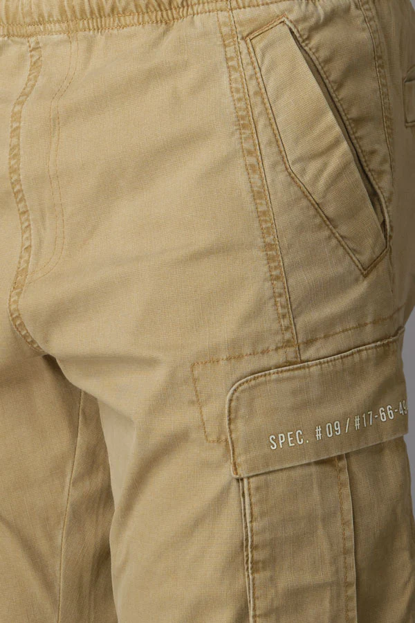 Khaki Tapered Fit Cargo Pant - Image 7