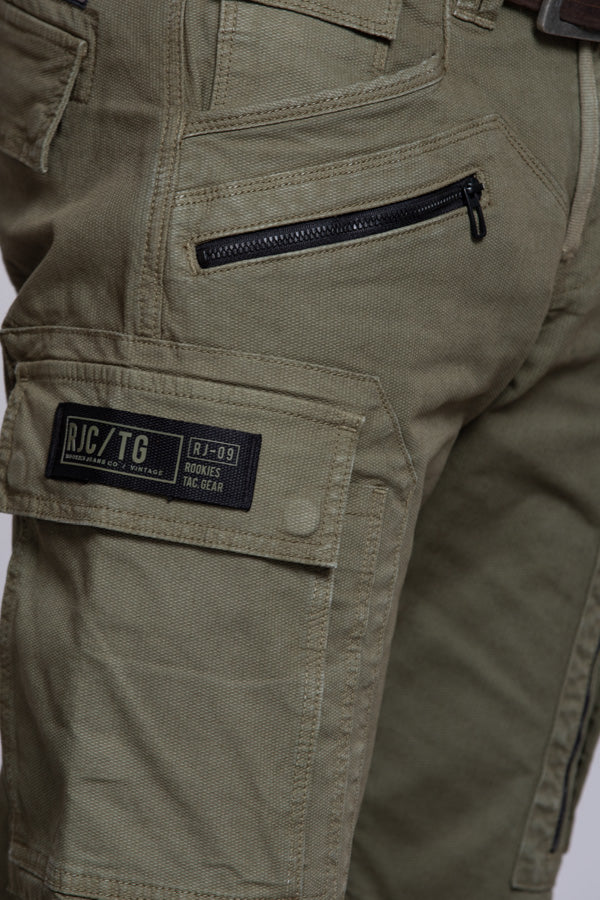 Olive Regular Fit Cargo Pant - Image 6